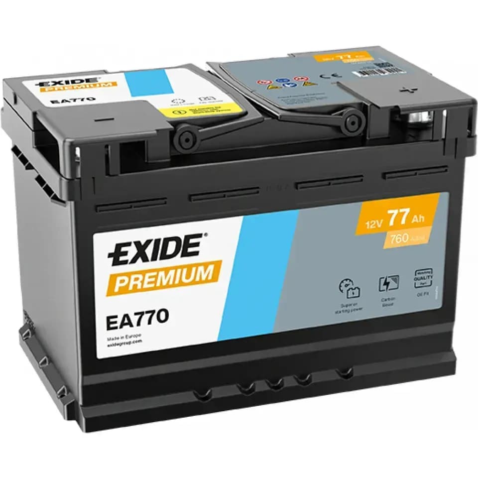 EXIDE Premium 77Аh 760Ah
