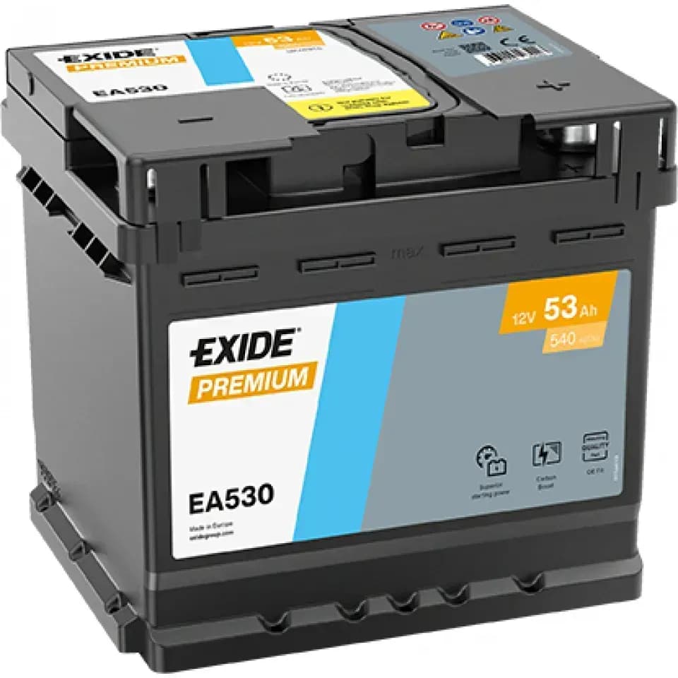 EXIDE Premium EA530 53Аh 540A