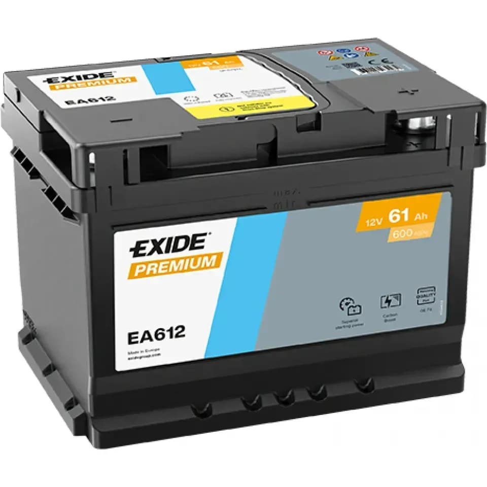 EXIDE Premium EA612 61Аh 600Ah