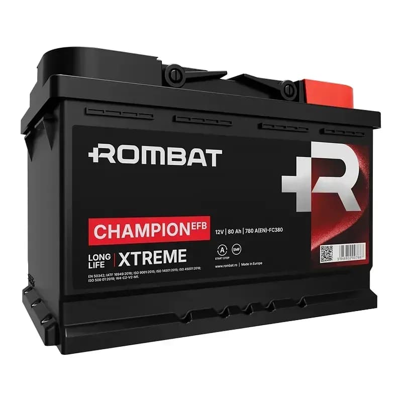 ROMBAT Champion 6CT-80Ah EFB