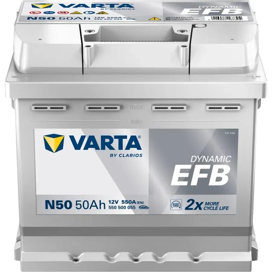 Varta Dynamic EFB 50А N50